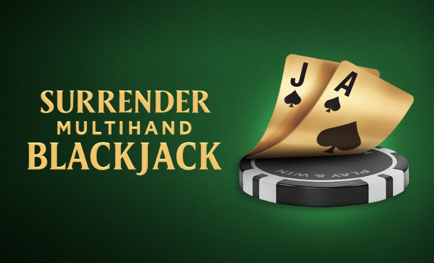 Surrender Multihand Blackjack table game key art